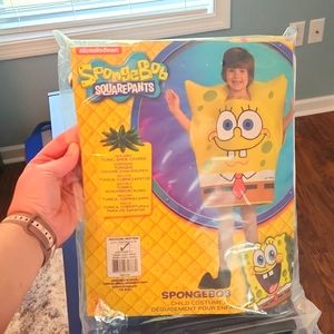 Sponge Bob SquarePants Nickelodeon Youth size Medium 8/10 costume